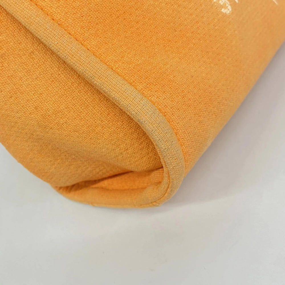 CHANEL Orange Canvas Deauville Tote Bag - Picture 6 of 12